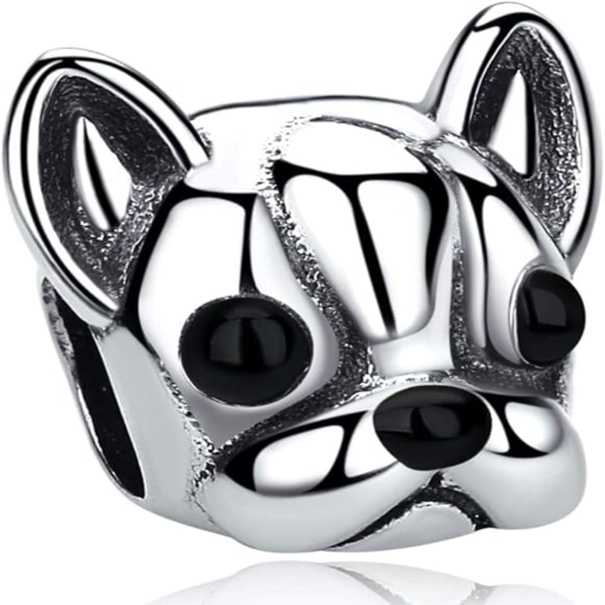 Boston Terrier Bulldog Bead Charm - Main Image