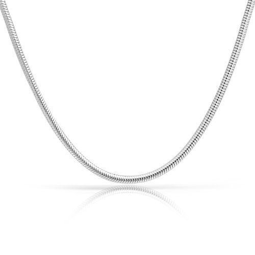 Lobster Clasp Silver Snake Chain Bead Charm Necklace - Bolenvi Pandora Disney Chamilia Jewelry 