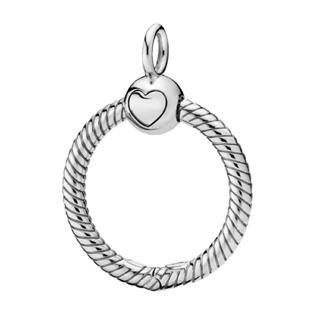 Silver Moments O Charm Bead Pendant Carrier for Necklaces - Bolenvi Pandora Disney Chamilia Jewelry 