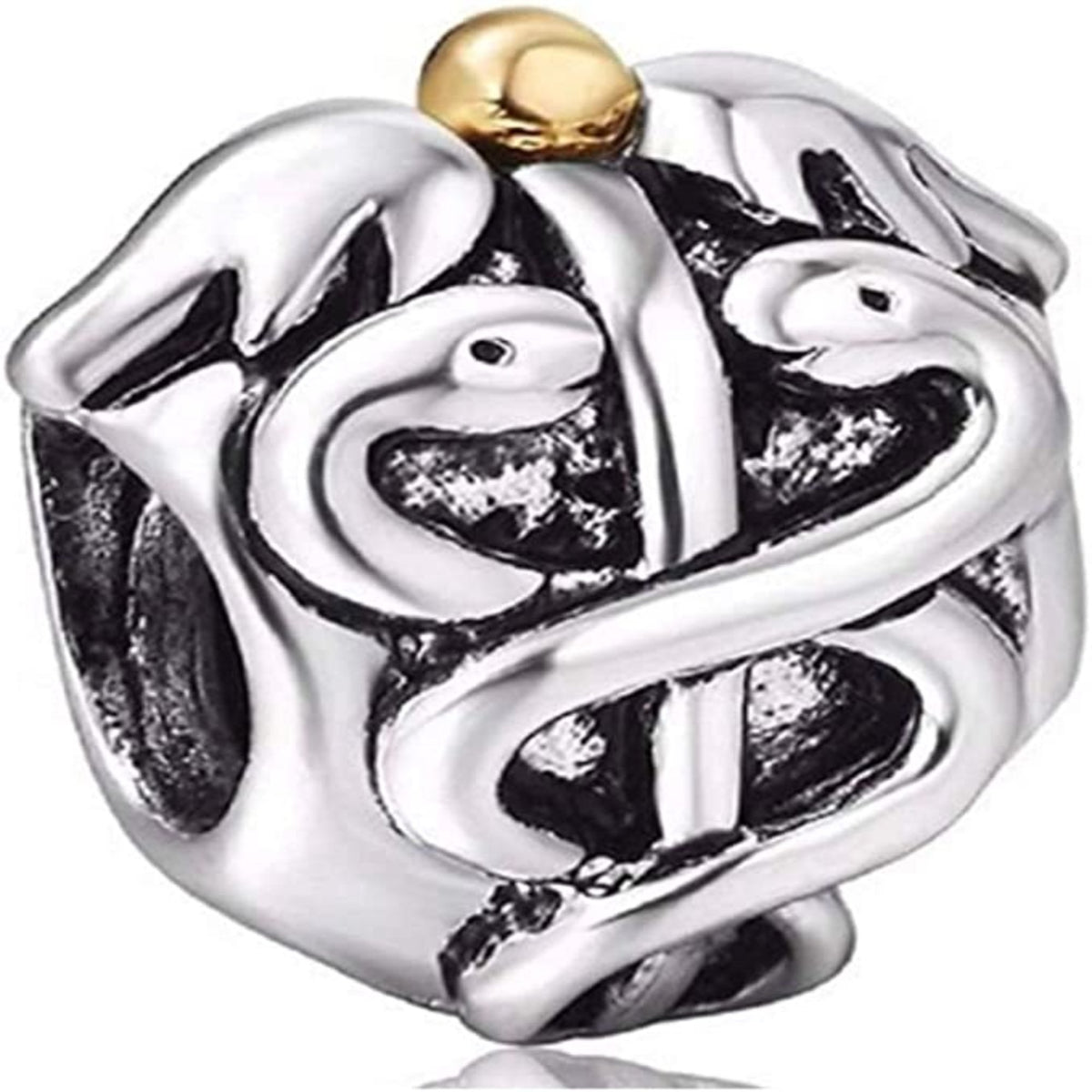 Caduceus Medical Symbol Bead Charm BOLENVI