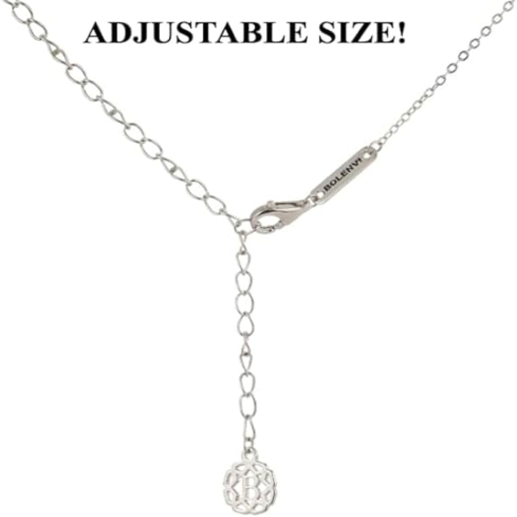 Adorable Dangling Kitten Cat Gold Bow Pendant Necklace Jewelry on 925 Sterling Silver Adjustable Chain - Bolenvi Pandora Disney Chamilia Cartier Tiffany Charm Bead Bracelet Jewelry 