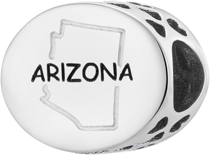 Arizona Bead Charm - Bolenvi Pandora Disney Chamilia Cartier Tiffany Charm Bead Bracelet Jewelry 