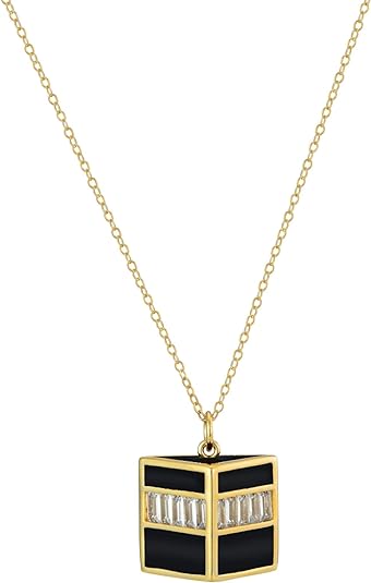 Gold Kaaba Muslim Necklace - Bolenvi Pandora Disney Chamilia Cartier Tiffany Charm Bead Bracelet Jewelry 