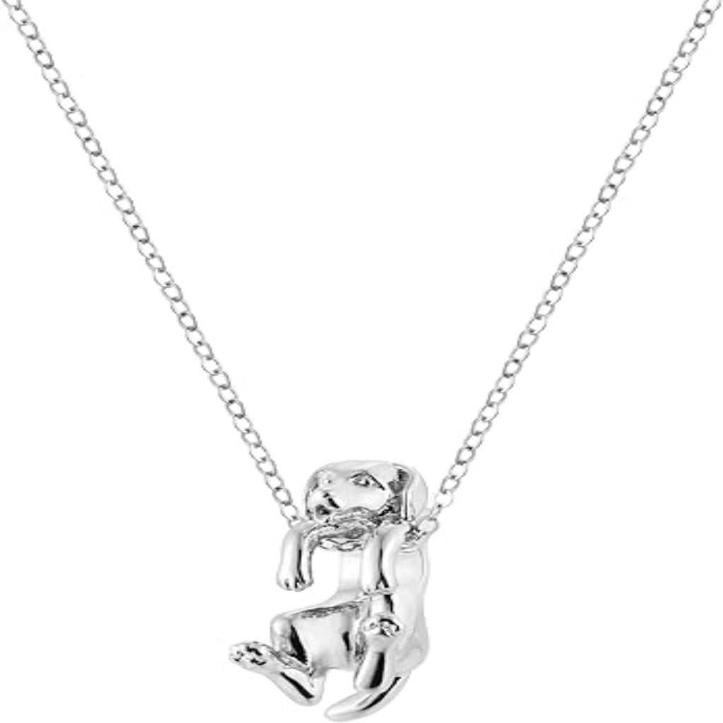 Dangling Beagle Dog Necklace - Bolenvi Pandora Disney Chamilia Cartier Tiffany Charm Bead Bracelet Jewelry 