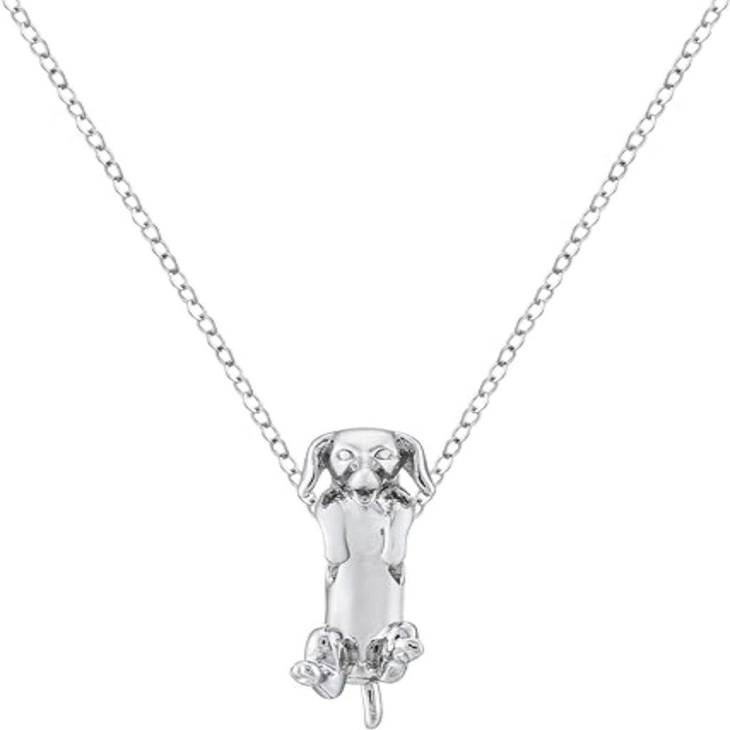 Dachshund Weiner Dog Necklace - Bolenvi Pandora Disney Chamilia Cartier Tiffany Charm Bead Bracelet Jewelry 