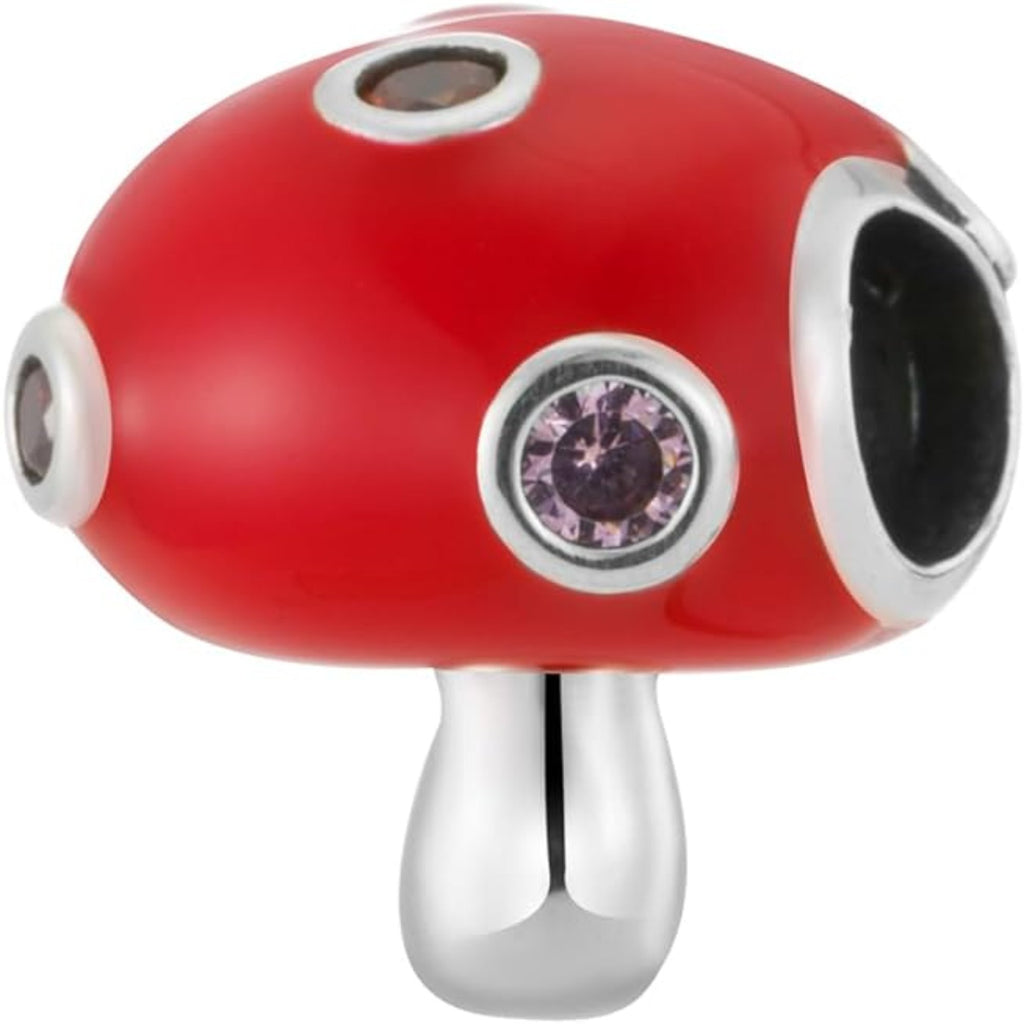 Mushroom Bead Charm - Bolenvi Pandora Disney Chamilia Cartier Tiffany Charm Bead Bracelet Jewelry 