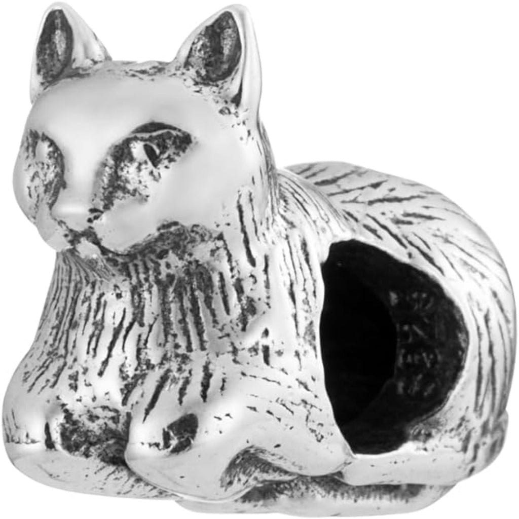3D Cat Bead Charm - Bolenvi Pandora Disney Chamilia Cartier Tiffany Charm Bead Bracelet Jewelry 