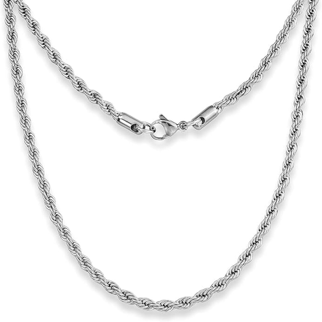 Twisted Necklace Chain - Bolenvi Pandora Disney Chamilia Cartier Tiffany Charm Bead Bracelet Jewelry 