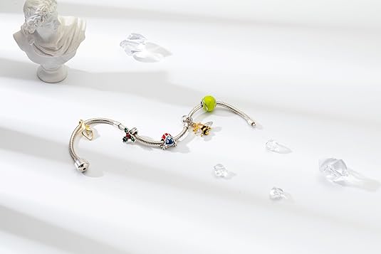 Puerto Rico Flag Coqui Frog Bead Charm - Bolenvi Pandora Disney Chamilia Cartier Tiffany Charm Bead Bracelet Jewelry 