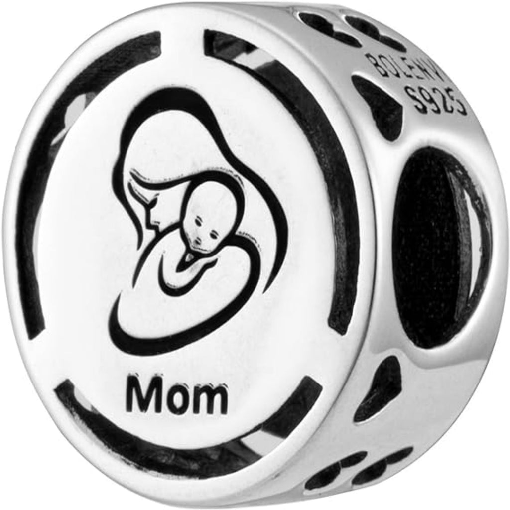 Mom Bead Charm - Bolenvi Pandora Disney Chamilia Cartier Tiffany Charm Bead Bracelet Jewelry 