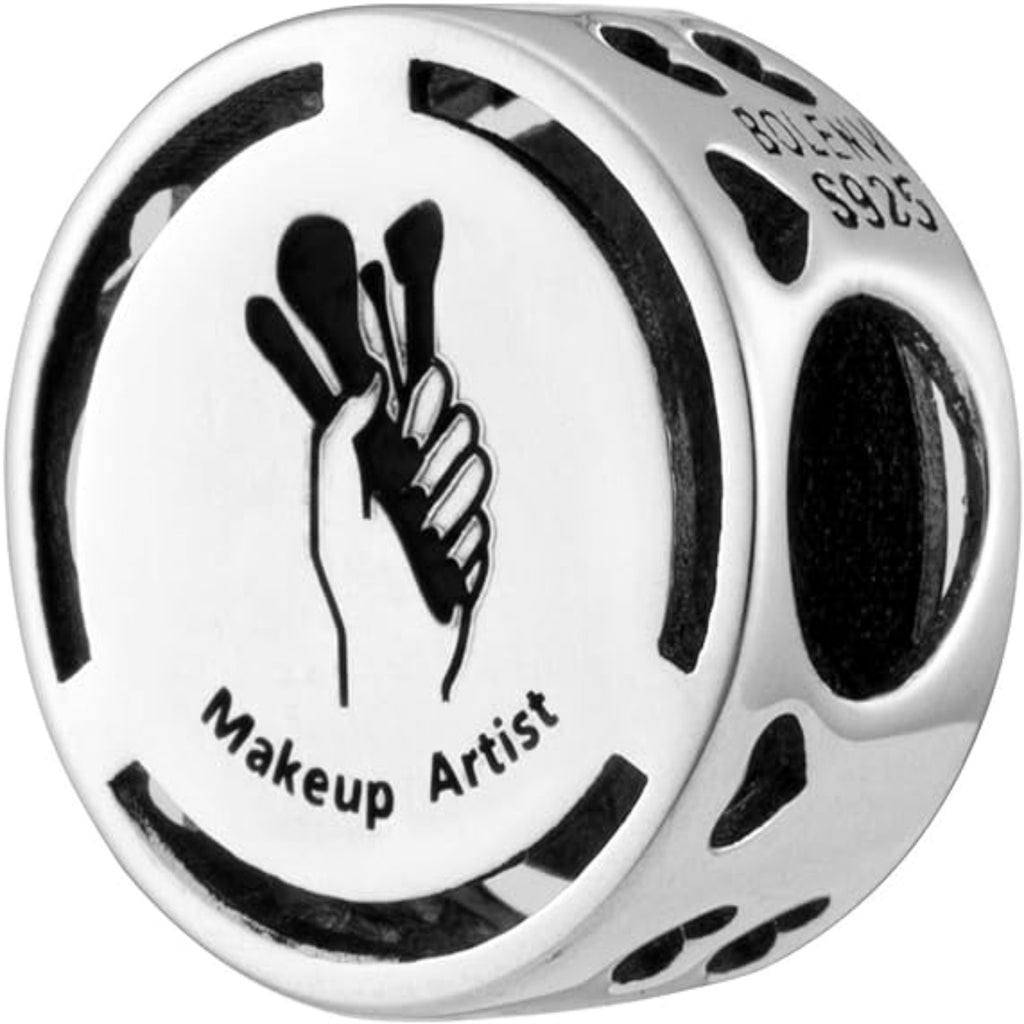 Makeup Artist Bead Charm - Bolenvi Pandora Disney Chamilia Cartier Tiffany Charm Bead Bracelet Jewelry 