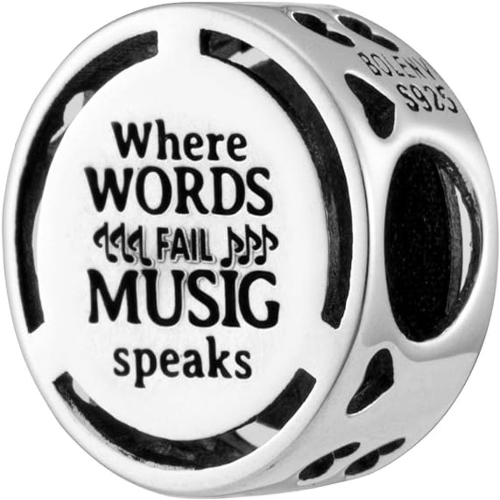 Inspirational Words Symbols Charm Bead - Bolenvi Pandora Disney Chamilia Cartier Tiffany Charm Bead Bracelet Jewelry 