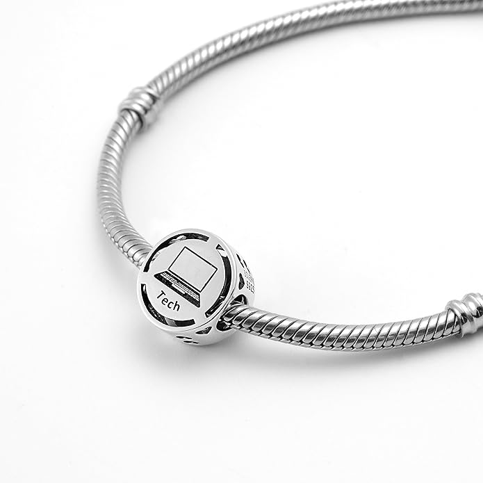 Tech Computer Science Bead Charm - Bolenvi Pandora Disney Chamilia Cartier Tiffany Charm Bead Bracelet Jewelry 