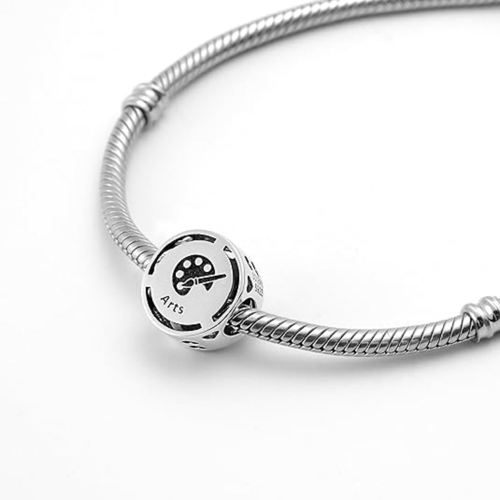 Arts Silver Bead Charm - Bolenvi Pandora Disney Chamilia Cartier Tiffany Charm Bead Bracelet Jewelry 