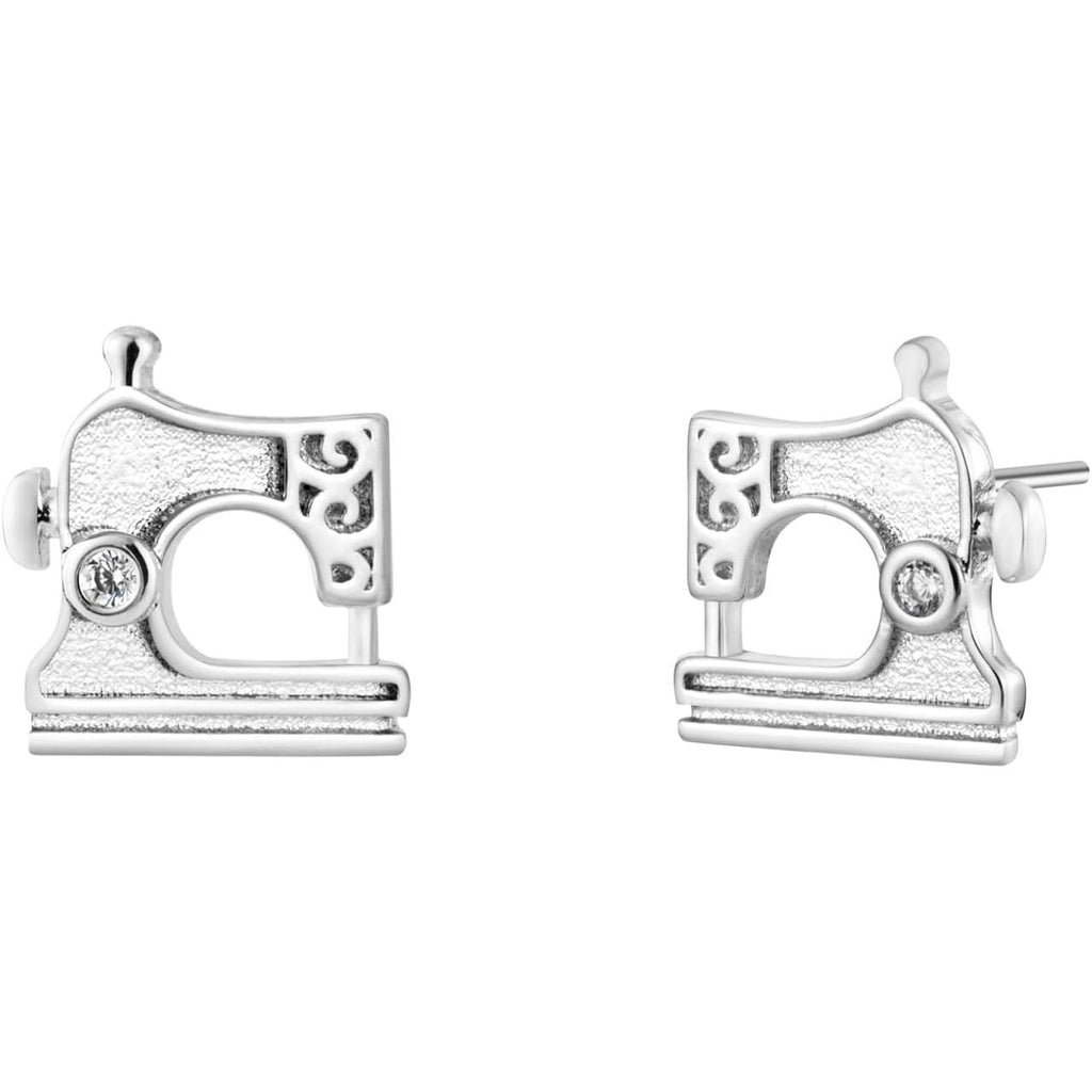 Sewing Machine Stud Earrings - Bolenvi Pandora Disney Chamilia Cartier Tiffany Charm Bead Bracelet Jewelry 