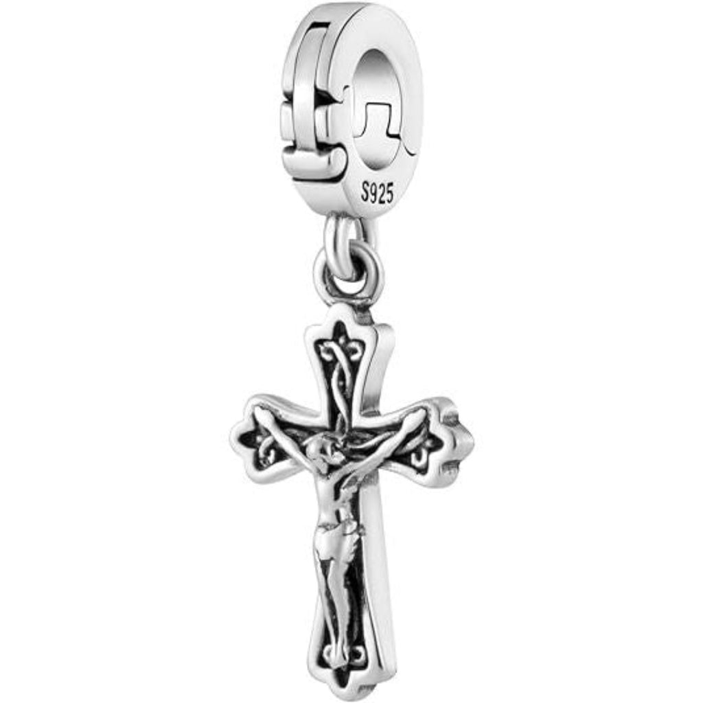 Jesus Cross Bead Charm - Bolenvi Pandora Disney Chamilia Cartier Tiffany Charm Bead Bracelet Jewelry 