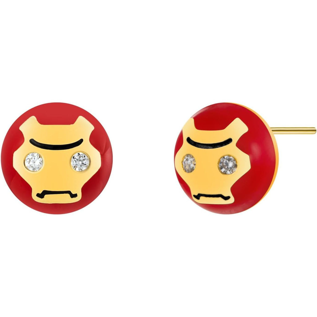 Man of Iron Stud Earrings - Bolenvi Pandora Disney Chamilia Cartier Tiffany Charm Bead Bracelet Jewelry 