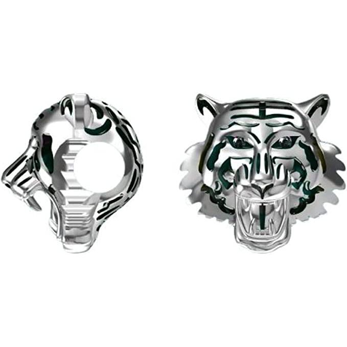 Roaring Tiger Head Bead Charm - Bolenvi Pandora Disney Chamilia Cartier Tiffany Charm Bead Bracelet Jewelry 
