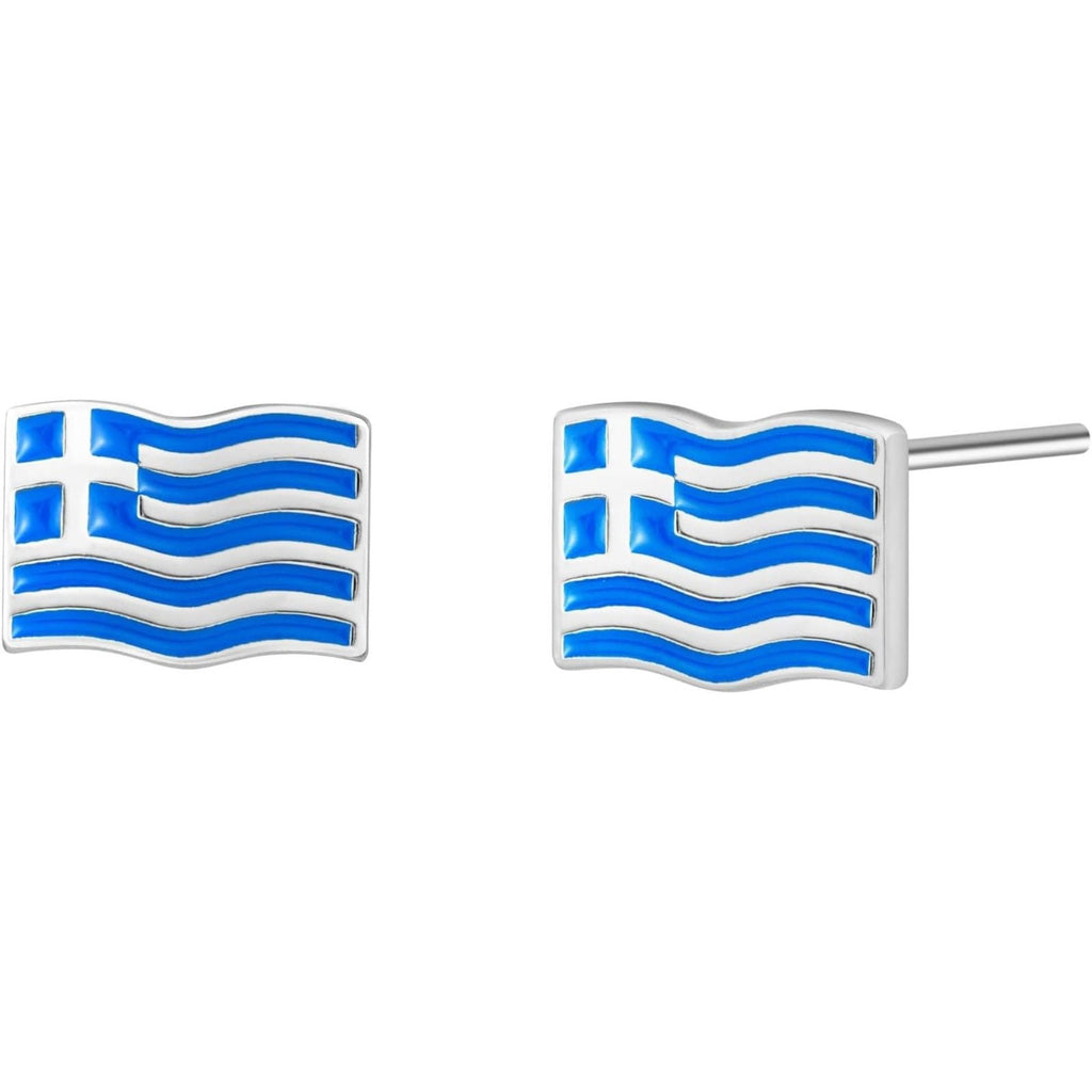 Greece Stud Earrings - Bolenvi Pandora Disney Chamilia Cartier Tiffany Charm Bead Bracelet Jewelry 
