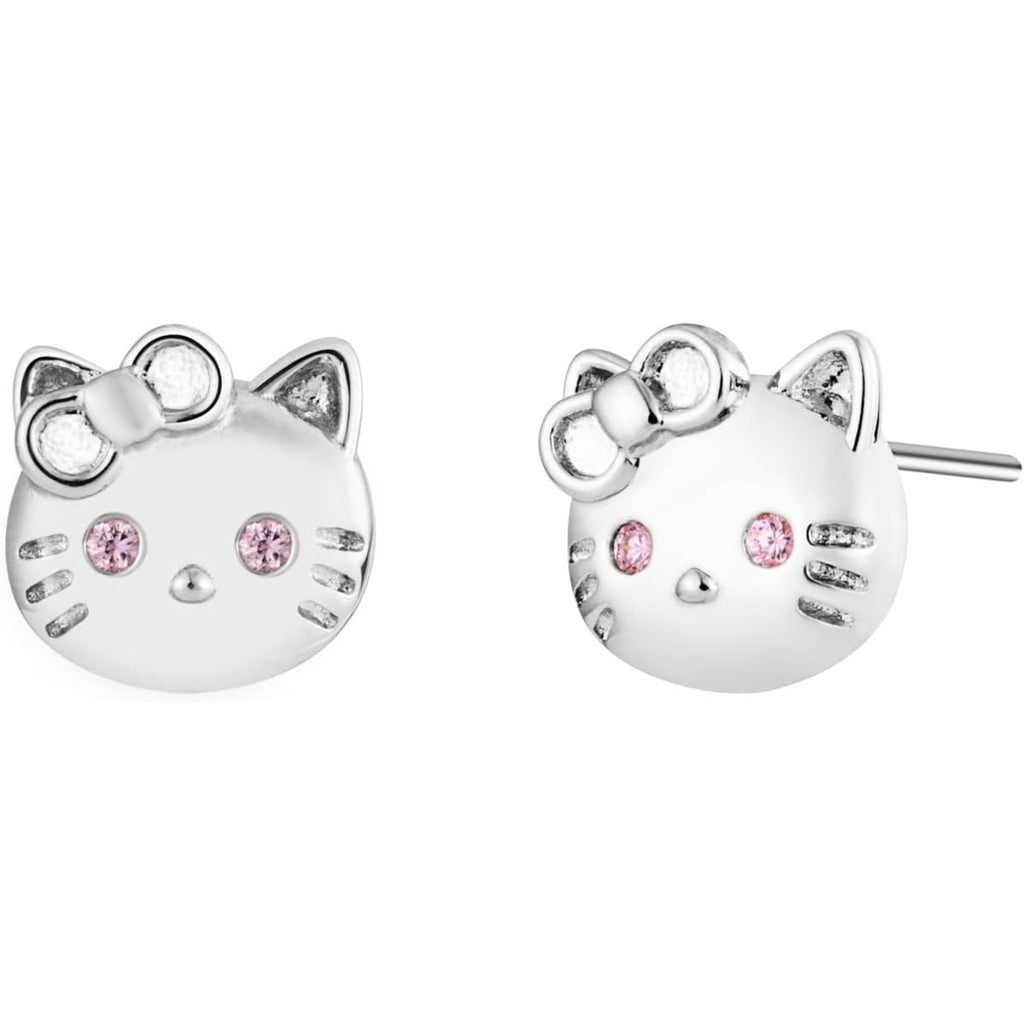 2D Hello Kitty Cat Stud Earrings Jewelry - Bolenvi Pandora Disney Chamilia Cartier Tiffany Charm Bead Bracelet Jewelry 