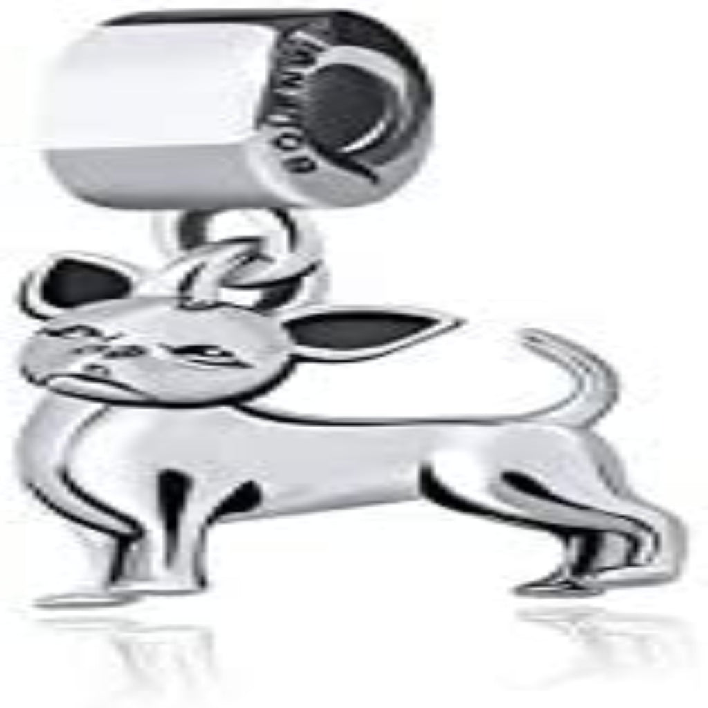 Chihuahua Mexican Dog Sterling Silver Dangle Pendant Bead Charm - Bolenvi Pandora Disney Chamilia Jewelry 