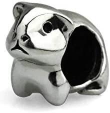 Guinea Pig Pet Sterling Silver Bead Charm - Bolenvi Pandora Disney Chamilia Cartier Tiffany Charm Bead Bracelet Jewelry 
