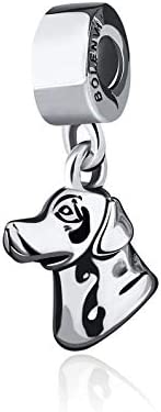 Labrador Retriever Dog Sterling Silver Dangle Pendant Bead Charm - Bolenvi Pandora Disney Chamilia Jewelry 
