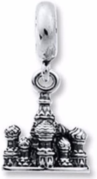 St. Basil Cathedral Moscow Russia Sterling Silver Dangle Pendant Bead Charm - Bolenvi Pandora Disney Chamilia Cartier Tiffany Charm Bead Bracelet Jewelry 