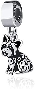 Yorkie Yorkshire Terrier Dog Sterling Silver Dangle Pendant Bead Charm - Bolenvi Pandora Disney Chamilia Jewelry 