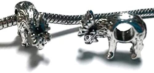 Moose Elf Deer Animal Sterling Silver Dangle Pendant Bead Charm - Bolenvi Pandora Disney Chamilia Jewelry 