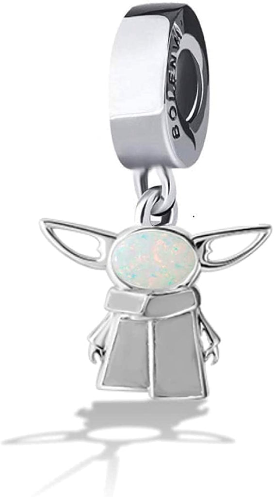 Opal Baby Sterling Silver Dangle Pendant Bead Charm - Bolenvi Pandora Disney Chamilia Jewelry 