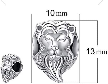 Brave Lion King Sterling Silver Dangle Pendant Bead Charm - Bolenvi Pandora Disney Chamilia Jewelry 