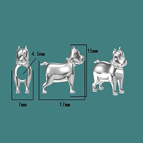 Pitbull American Pit Bull Terrier Charm Sterling Silver Bead Charm