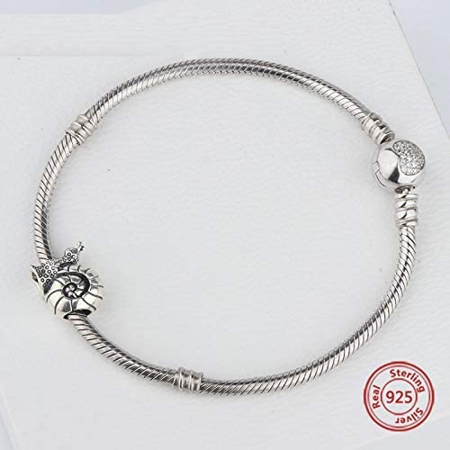 Realistic Snail Bead Sterling Silver Bead Charm - Bolenvi Pandora Disney Chamilia Cartier Tiffany Charm Bead Bracelet Jewelry 