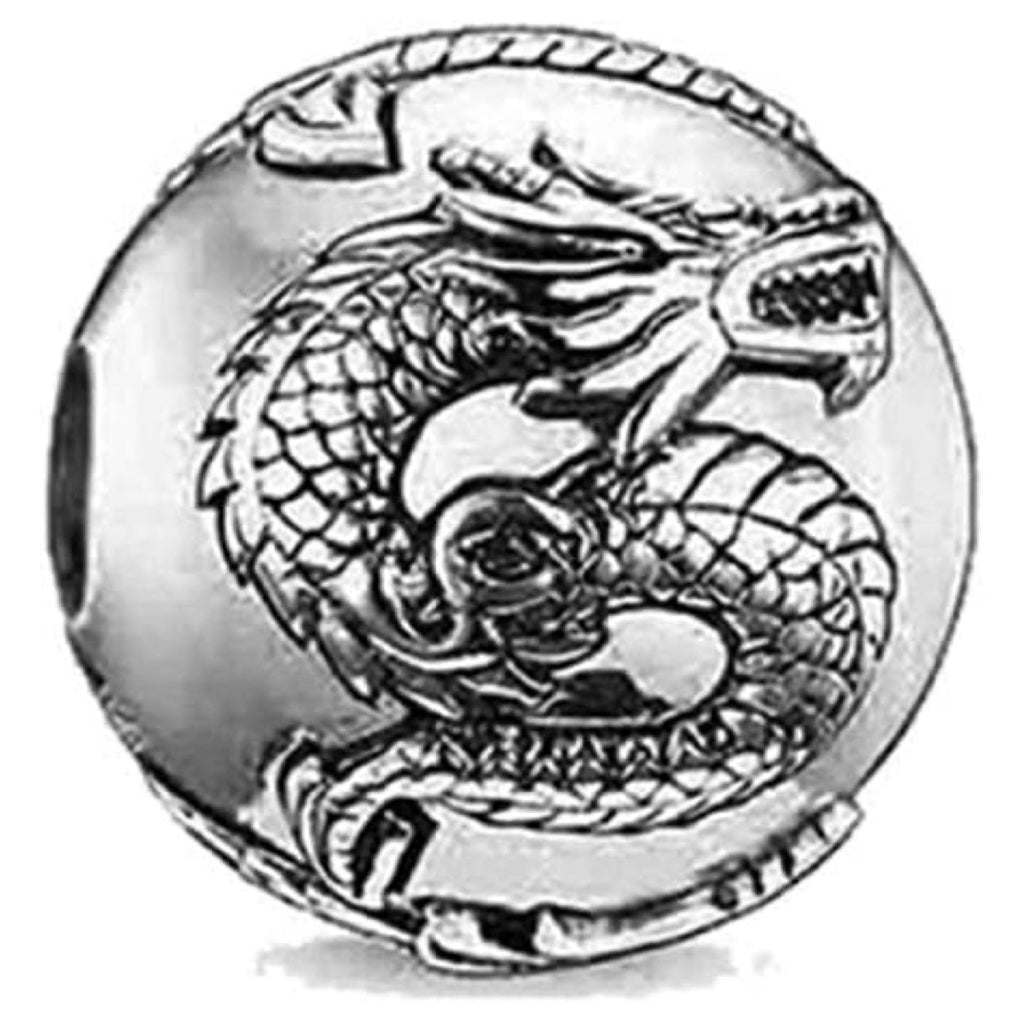 Zen Dragon Ball Dragonball Sterling Silver Bead Charm - Bolenvi Pandora Disney Chamilia Cartier Tiffany Charm Bead Bracelet Jewelry 