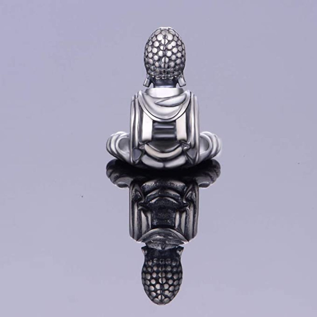 Buddha Mediating Sterling Silver Bead Charm - Bolenvi Pandora Disney Chamilia Cartier Tiffany Charm Bead Bracelet Jewelry 