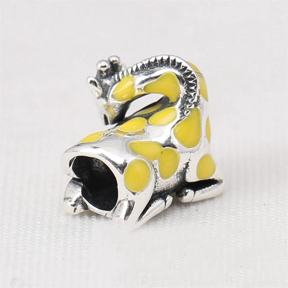 Sitting Giraffe Sterling Bead BOLENVI