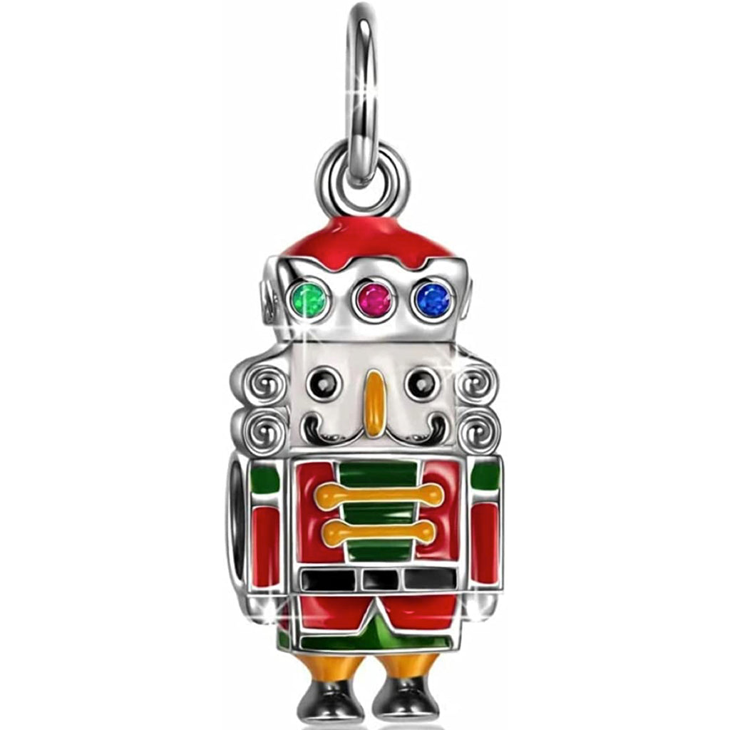 The Nutcracker Sterling Silver Dangle Pendant Bead Charm - Bolenvi Pandora Disney Chamilia Cartier Tiffany Charm Bead Bracelet Jewelry 