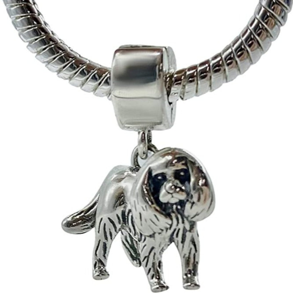 3D Cocker Spaniel Dog Sterling Silver Dangle Pendant Bead Charm - Bolenvi Pandora Disney Chamilia Jewelry 