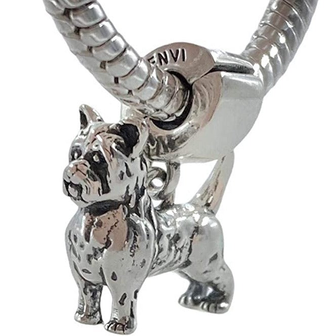 West Highland Terrier Yorkie Dog Sterling Silver Dangle Pendant Bead Charm - Bolenvi Pandora Disney Chamilia Cartier Tiffany Charm Bead Bracelet Jewelry 
