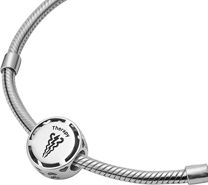 Therapy Therapist Job Career Professions Sterling Silver Dangle Pendant Bead Charm - Bolenvi Pandora Disney Chamilia Jewelry 