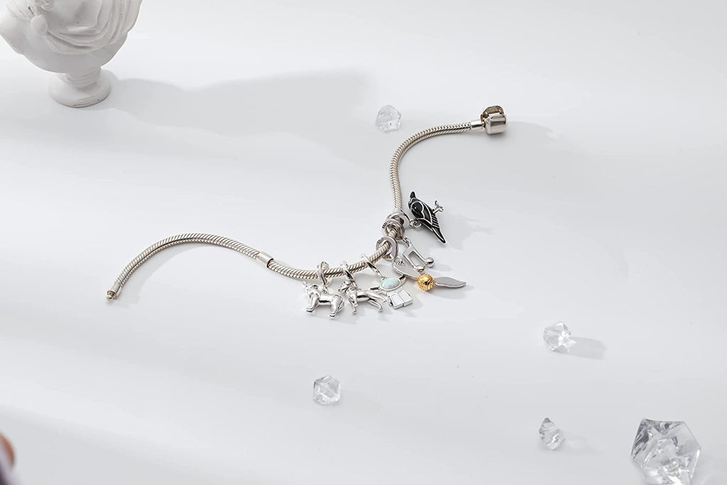 Rottweiler Dog Breed Sterling Silver Dangle Pendant Bead Charm - Bolenvi Pandora Disney Chamilia Cartier Tiffany Charm Bead Bracelet Jewelry 