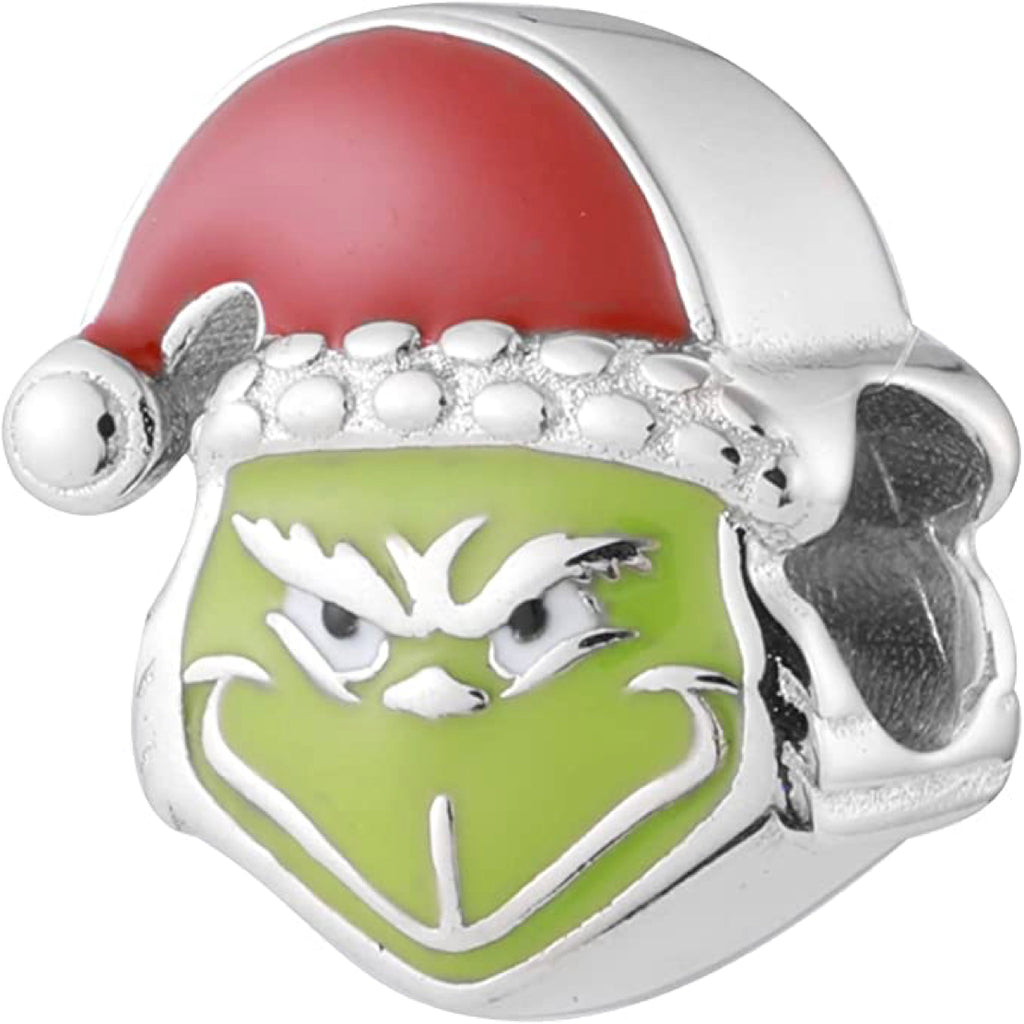 Mischievous Grinch Stole Sterling Silver Bead Charm - Bolenvi Pandora Disney Chamilia Jewelry 