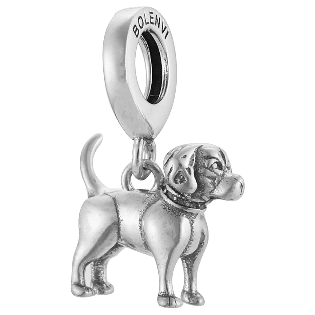 Beagle Dog Breed Sterling Silver Dangle Pendant Bead Charm - Bolenvi Pandora Disney Chamilia Jewelry 
