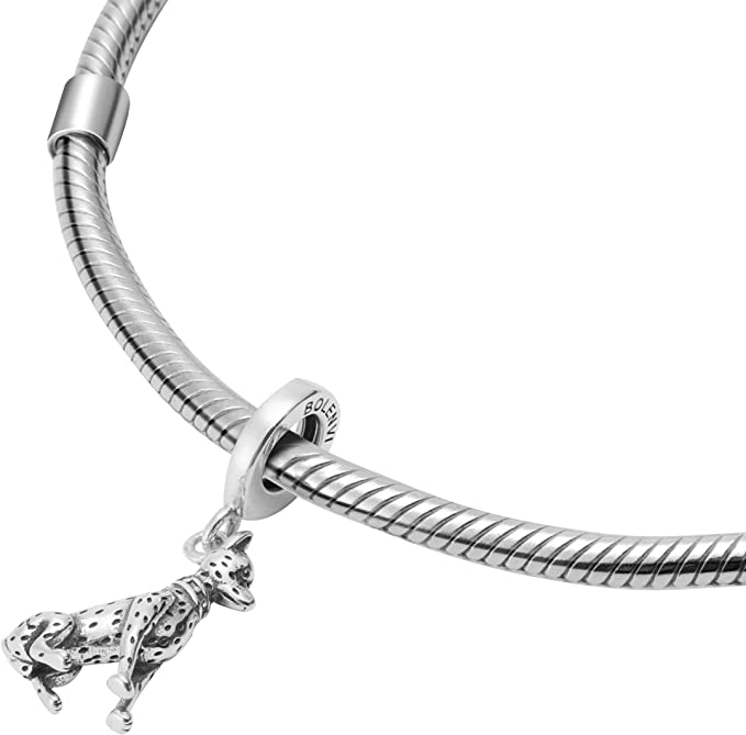 Dalmatian Dog Breeds Memorial Gifts Sterling Silver Dangle Pendant Bead Charm - Bolenvi Pandora Disney Chamilia Jewelry 