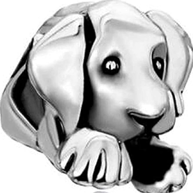Labrador Retriever Pointer Dog Breeds Memorial Gifts Sterling Silver Dangle Pendant Bead Charm - Bolenvi Pandora Disney Chamilia Jewelry 