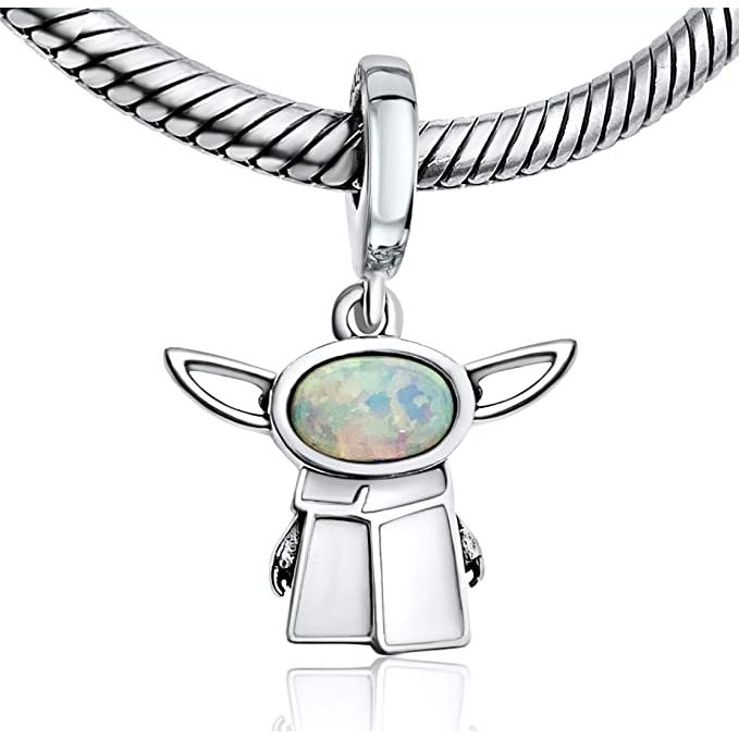 Opal Baby Sterling Silver Dangle Pendant Bead Charm - Bolenvi Pandora Disney Chamilia Jewelry 