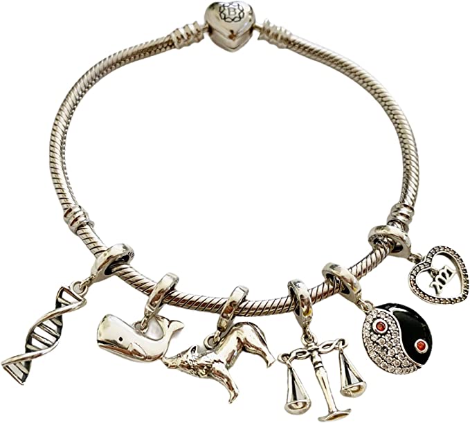 Whale Ocean Dolphin Sterling Silver Dangle Pendant Bead Charm - Bolenvi Pandora Disney Chamilia Jewelry 