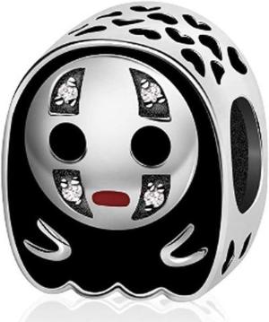 No Face Anime Sterling Silver Bead Charm - Bolenvi Pandora Disney Chamilia Cartier Tiffany Charm Bead Bracelet Jewelry 