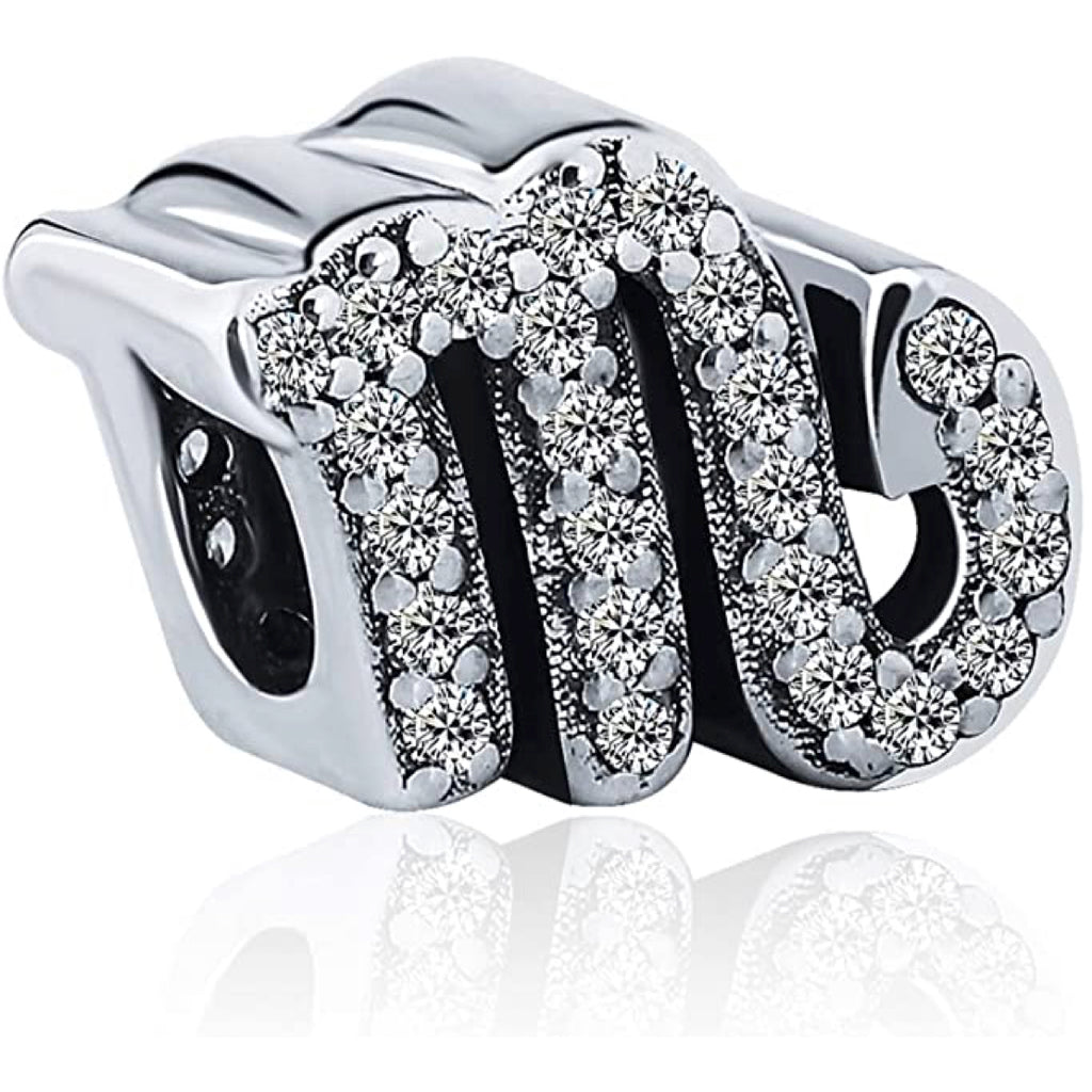 Scorpio Zodiac Sterling Silver Bead Charm - Bolenvi Pandora Disney Chamilia Cartier Tiffany Charm Bead Bracelet Jewelry 